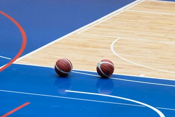 basketball arena game action
